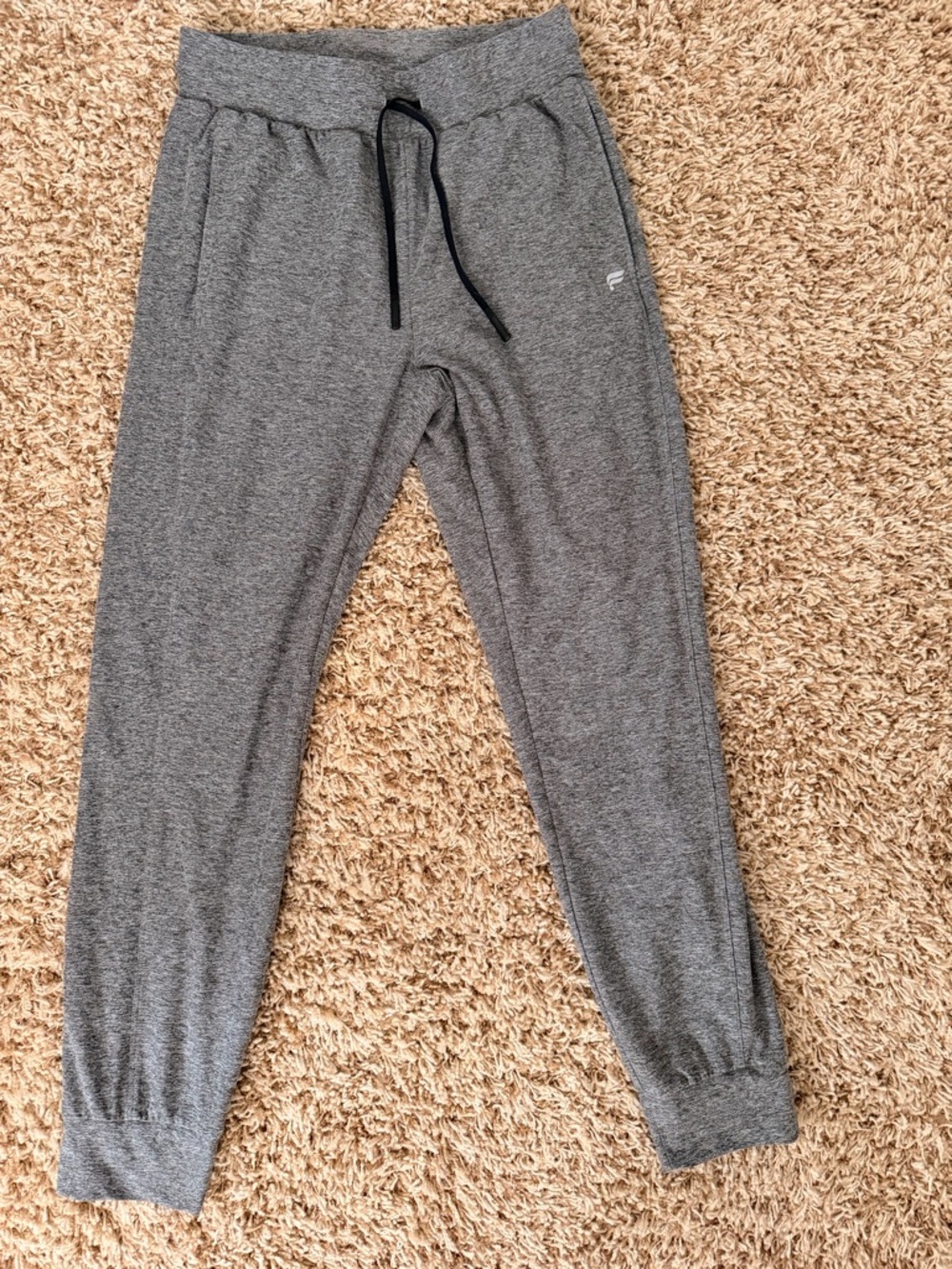 Fabletics Men's Heather Gray Jogger Sweatpants